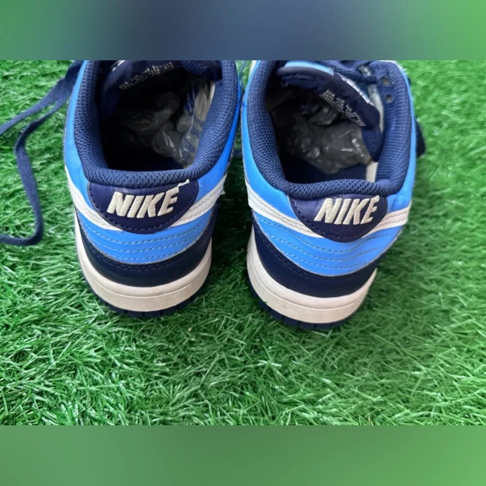 Nike‎ Dunk Low Big Kids' Shoes University Blue/Midnight Navy/White) Size 4.5